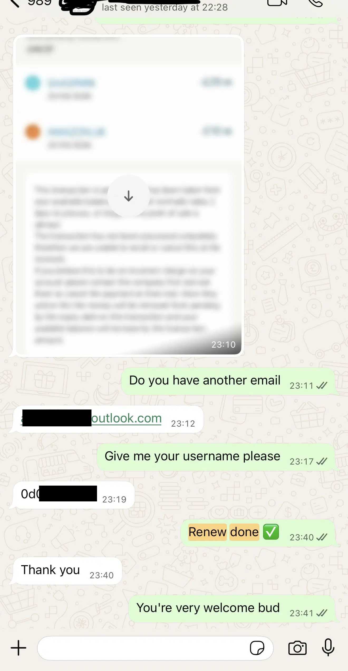 Screenshot of a customer message about firestick setup