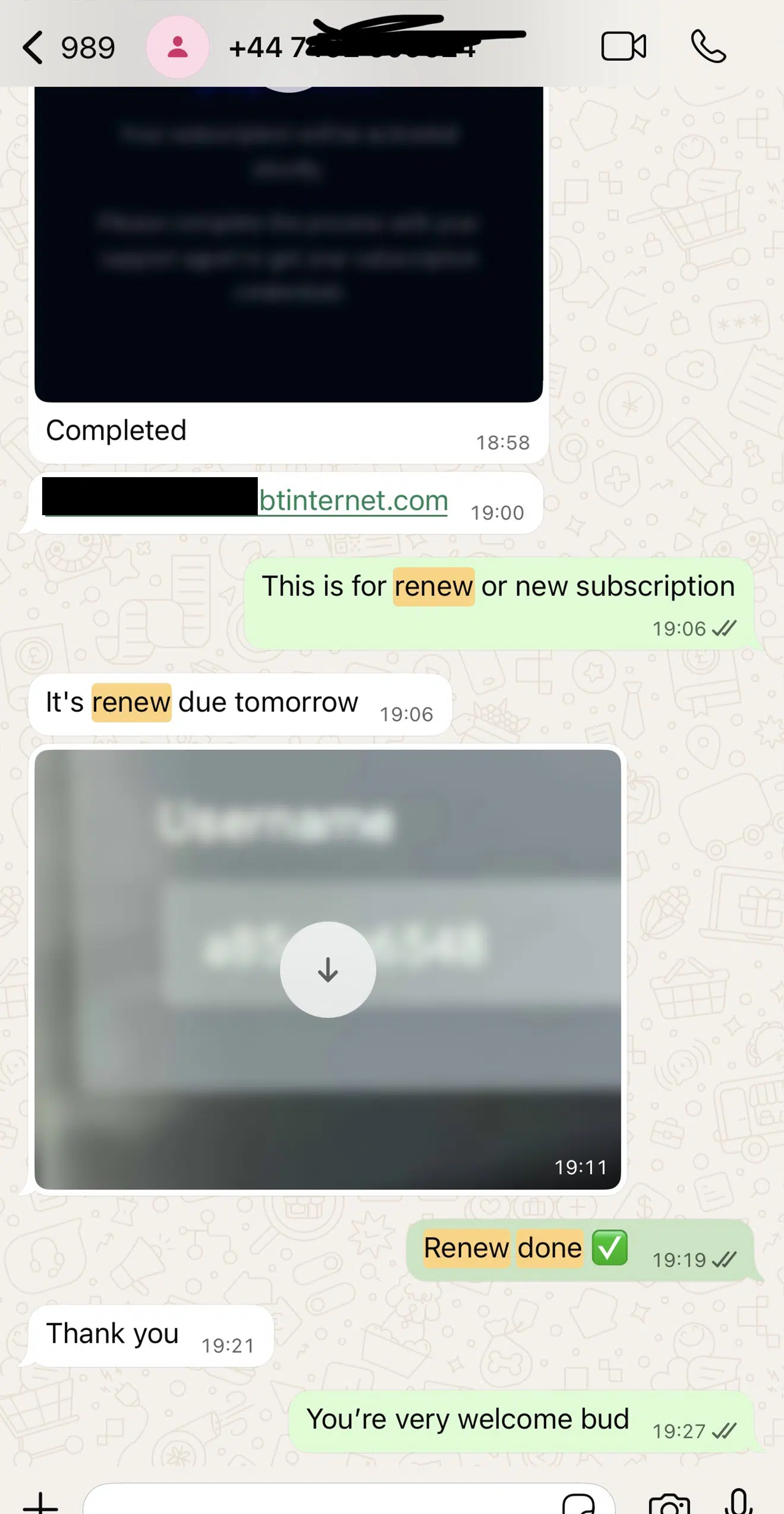 Screenshot of a customer message about smart tv setup